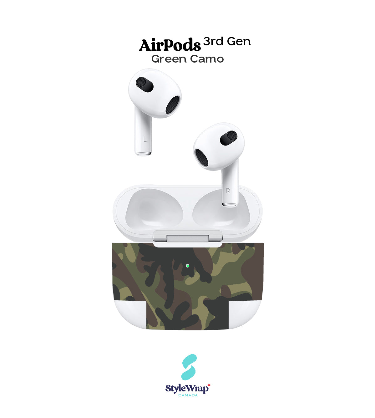 AirPods - Green Camo