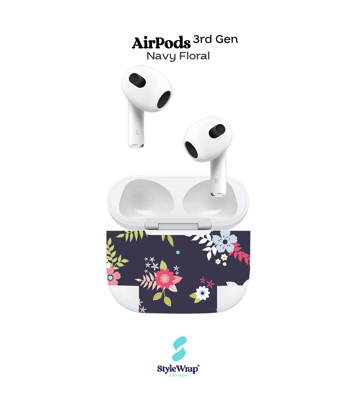 AirPods - Navy Floral