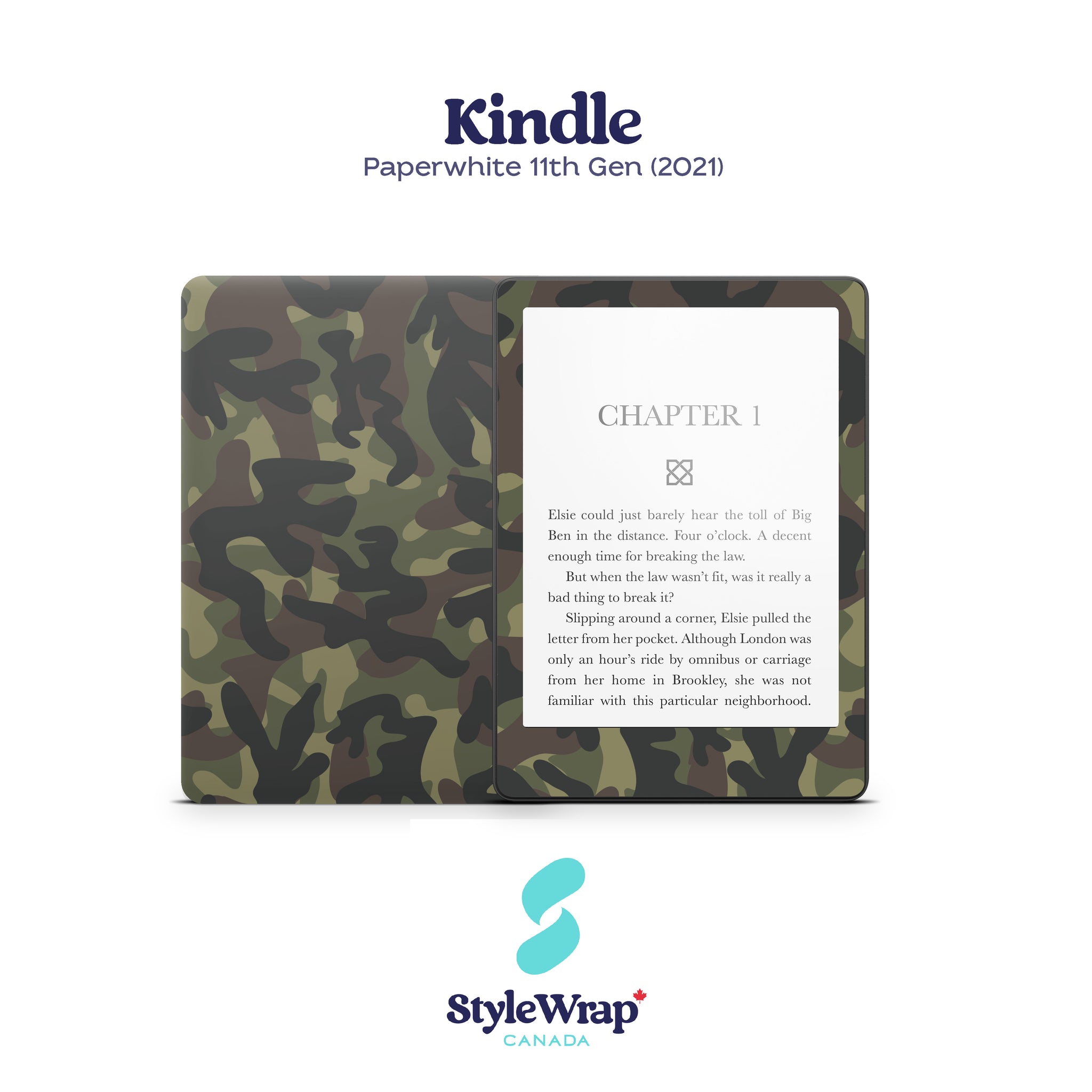 Kindle - Green Camo