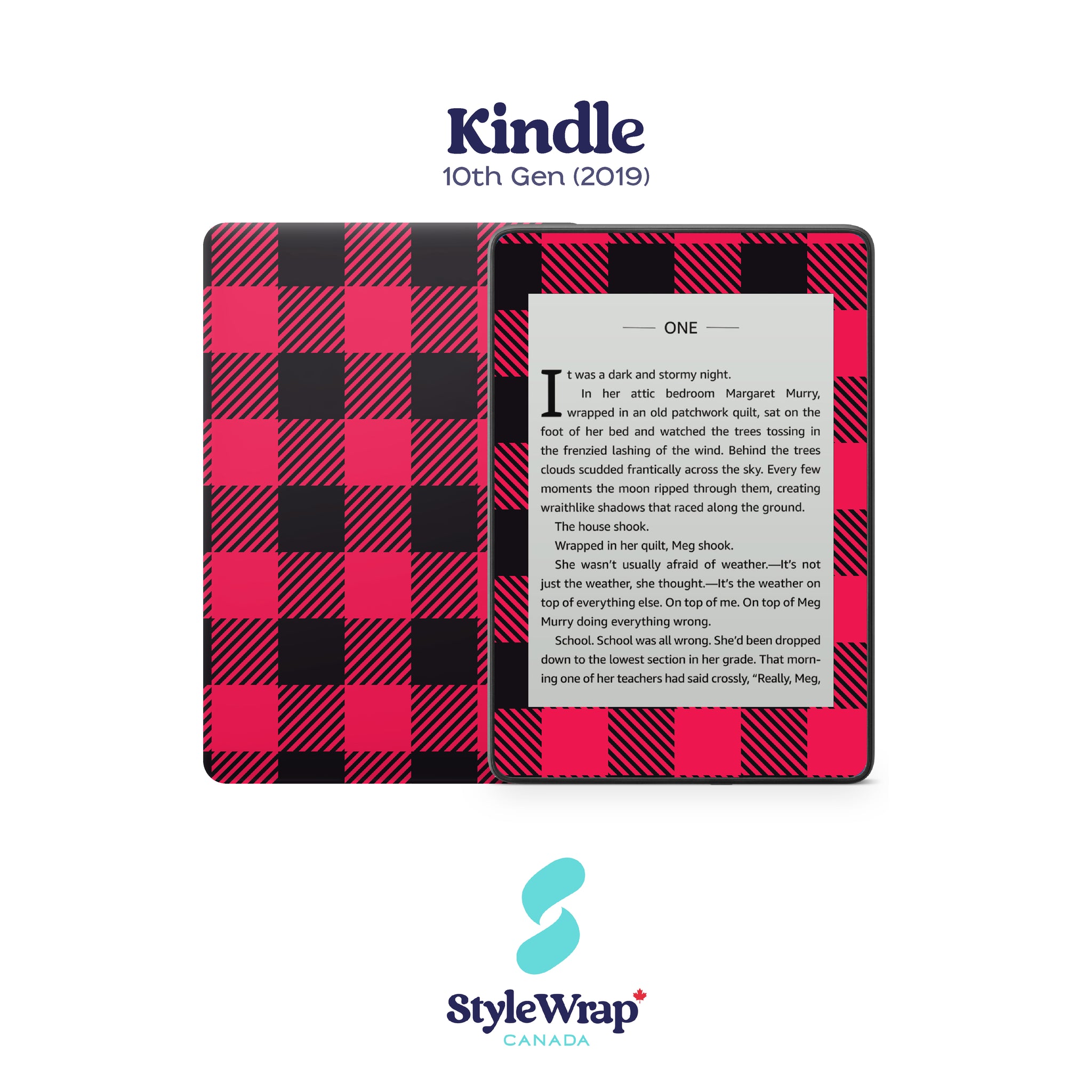 Kindle - Red Plaid