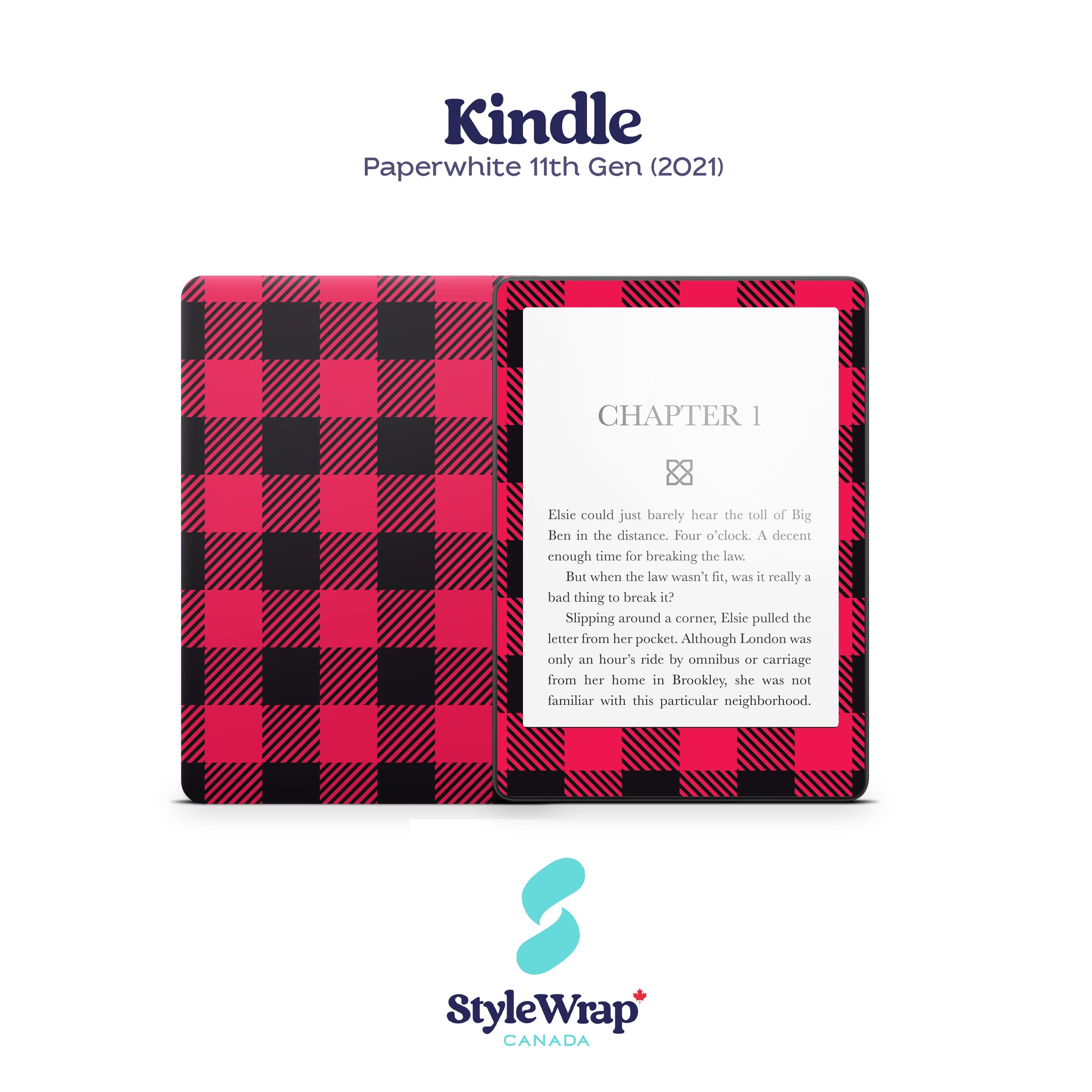 Kindle - Red Plaid