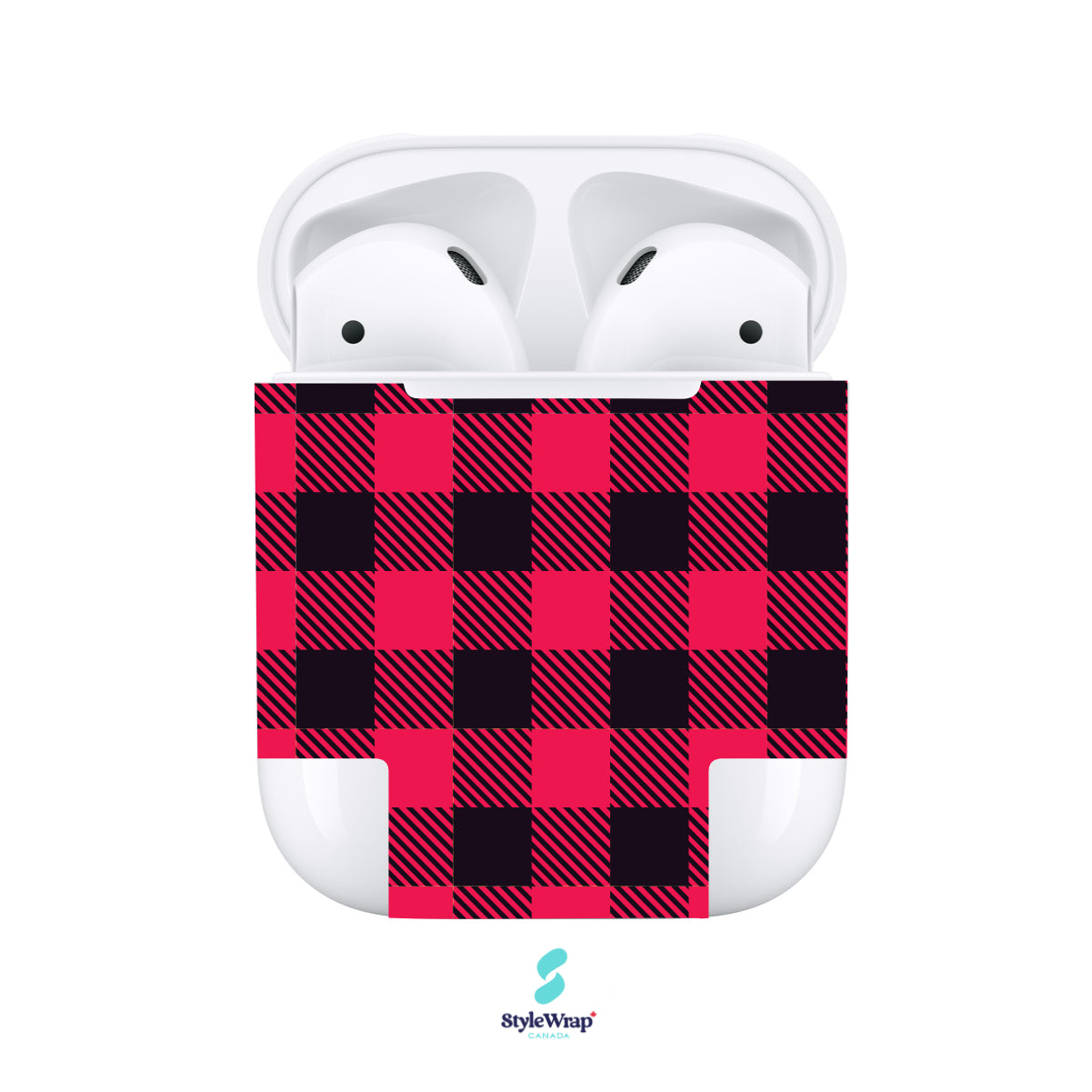 AirPods - Red Plaid