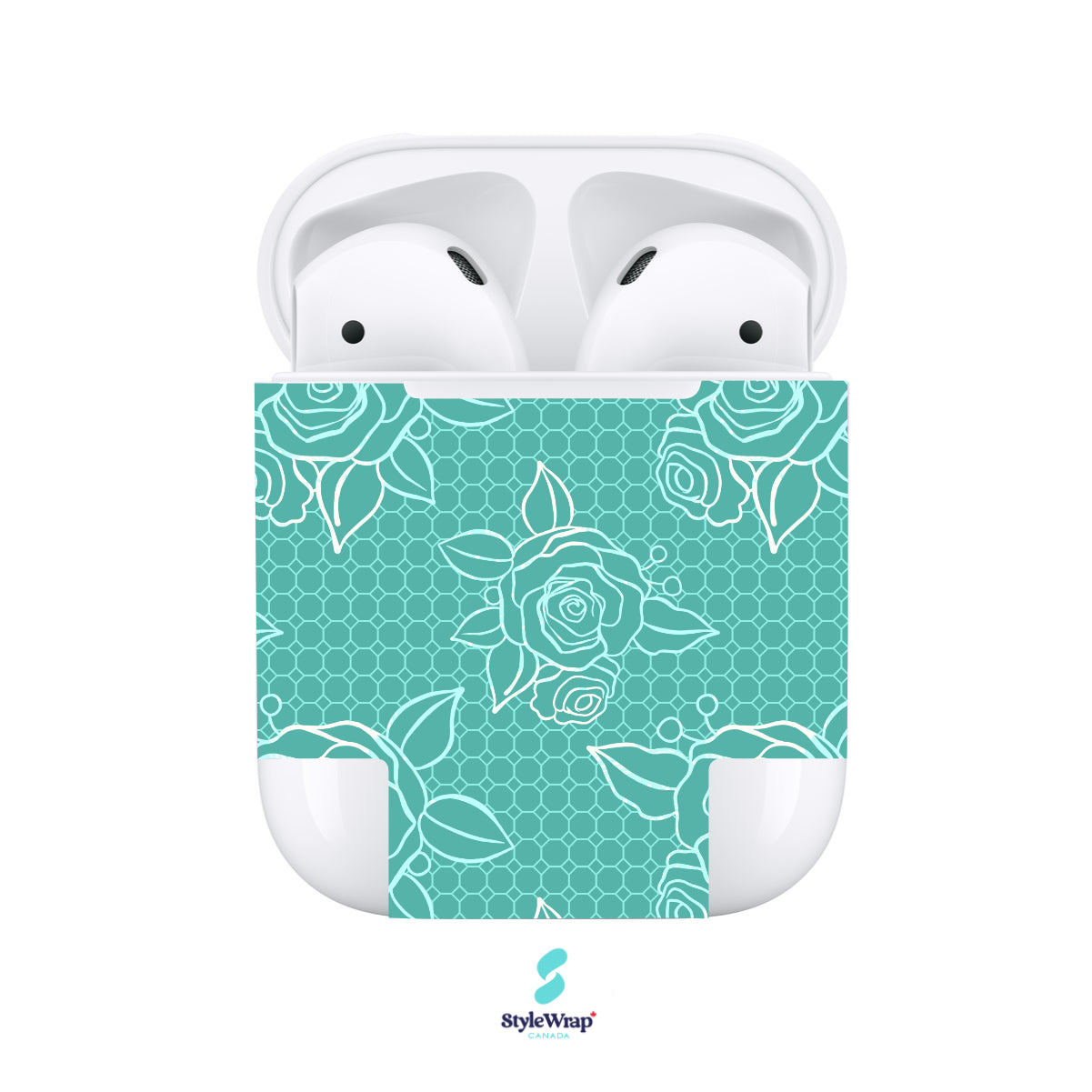 AirPods - Teal Floral