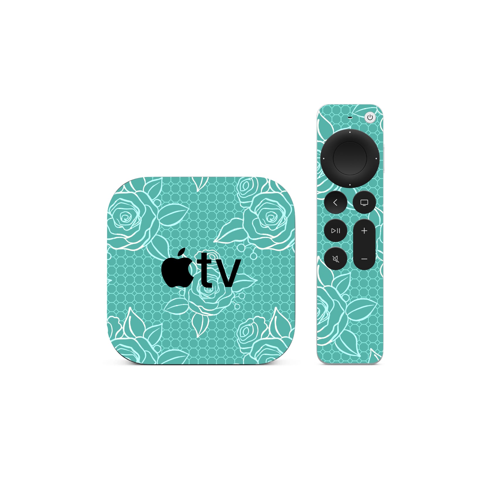 Apple TV - Teal Floral