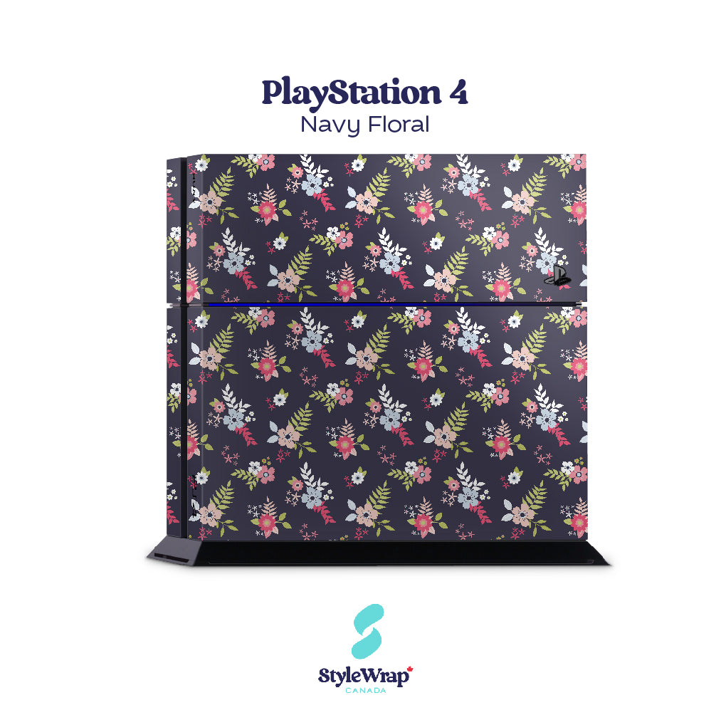 PlayStation 4 - Navy Floral