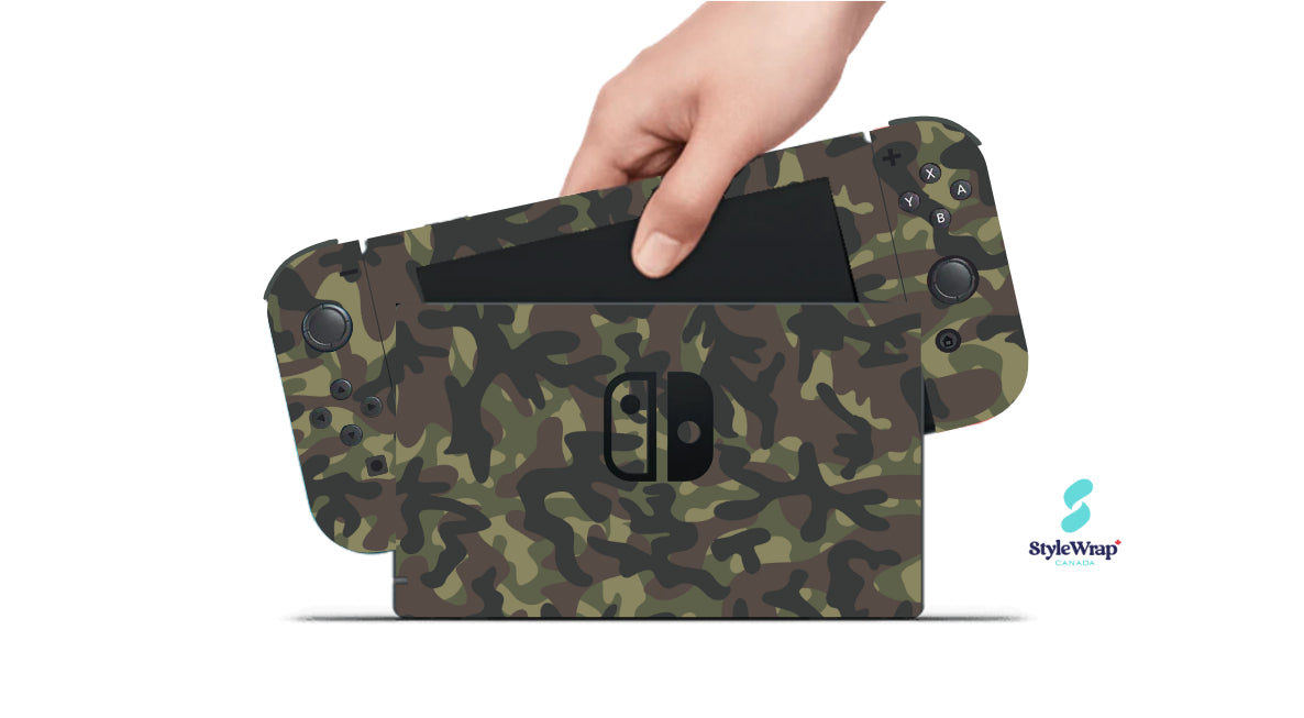 Nintendo Switch Wrap - Green Camo