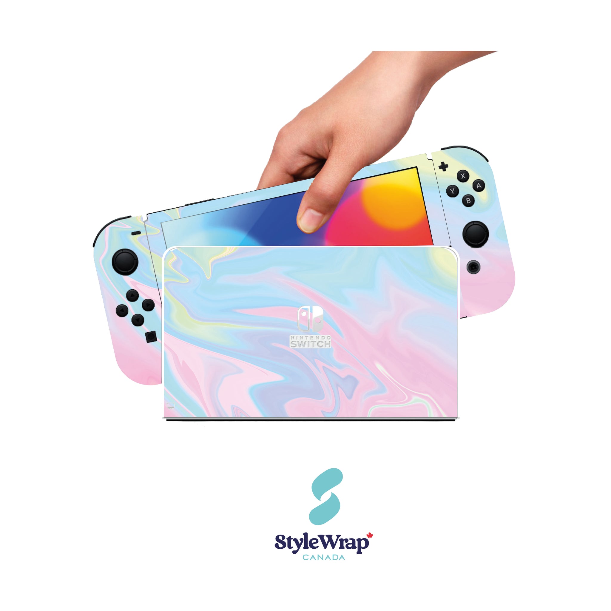 Nintendo Switch Wrap - Pastel Marble