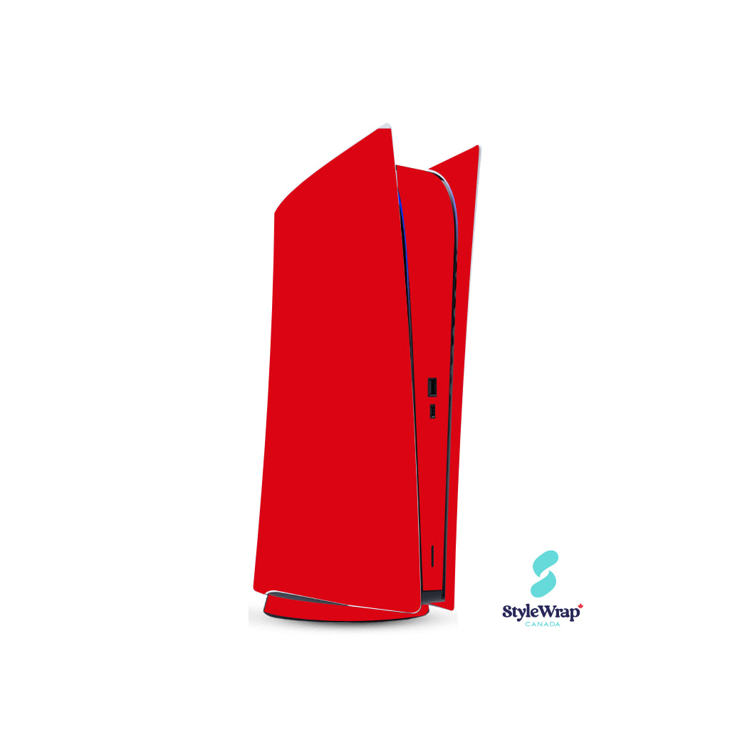 PlayStation 5 - Red vinyl skin