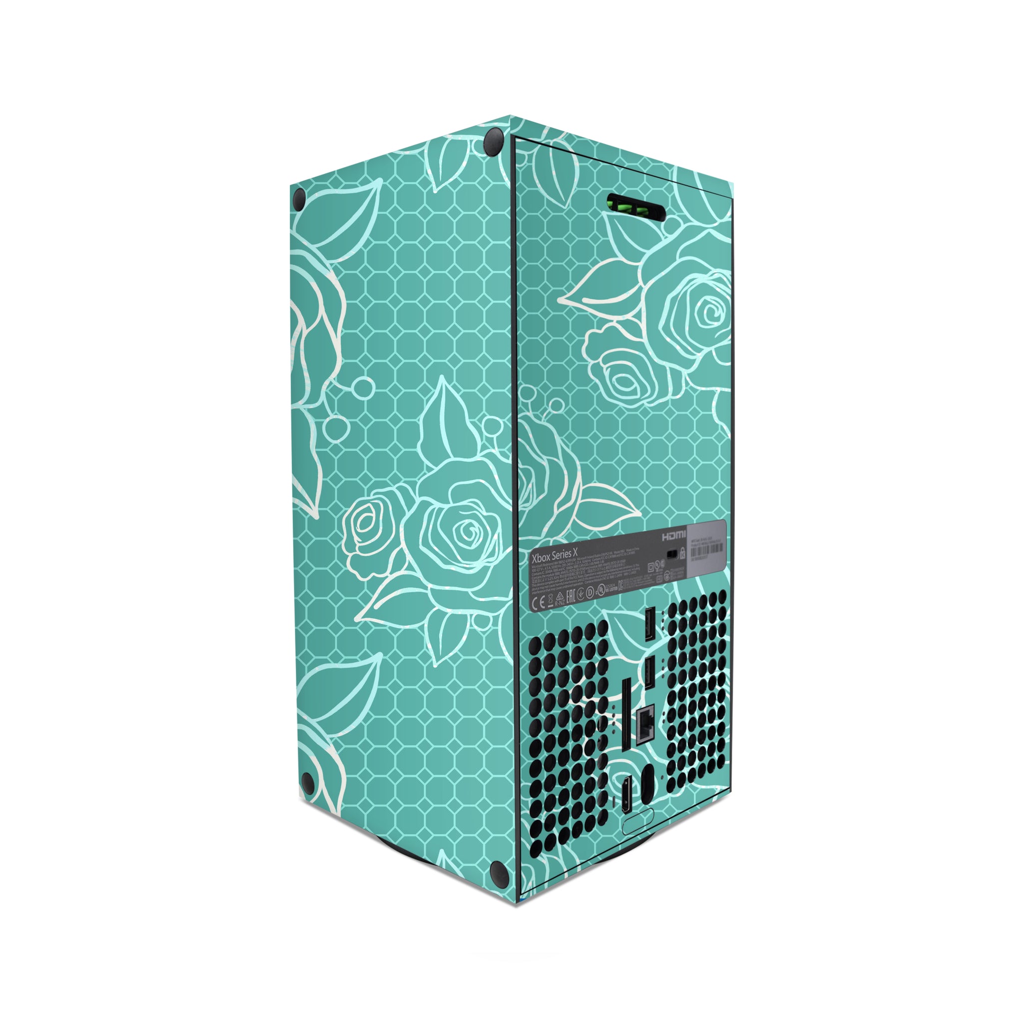 Xbox Series X - Teal Floral