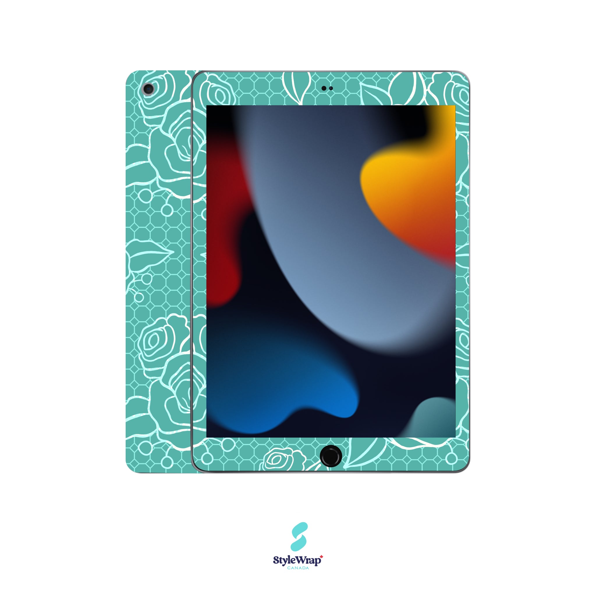 iPad - Teal Floral