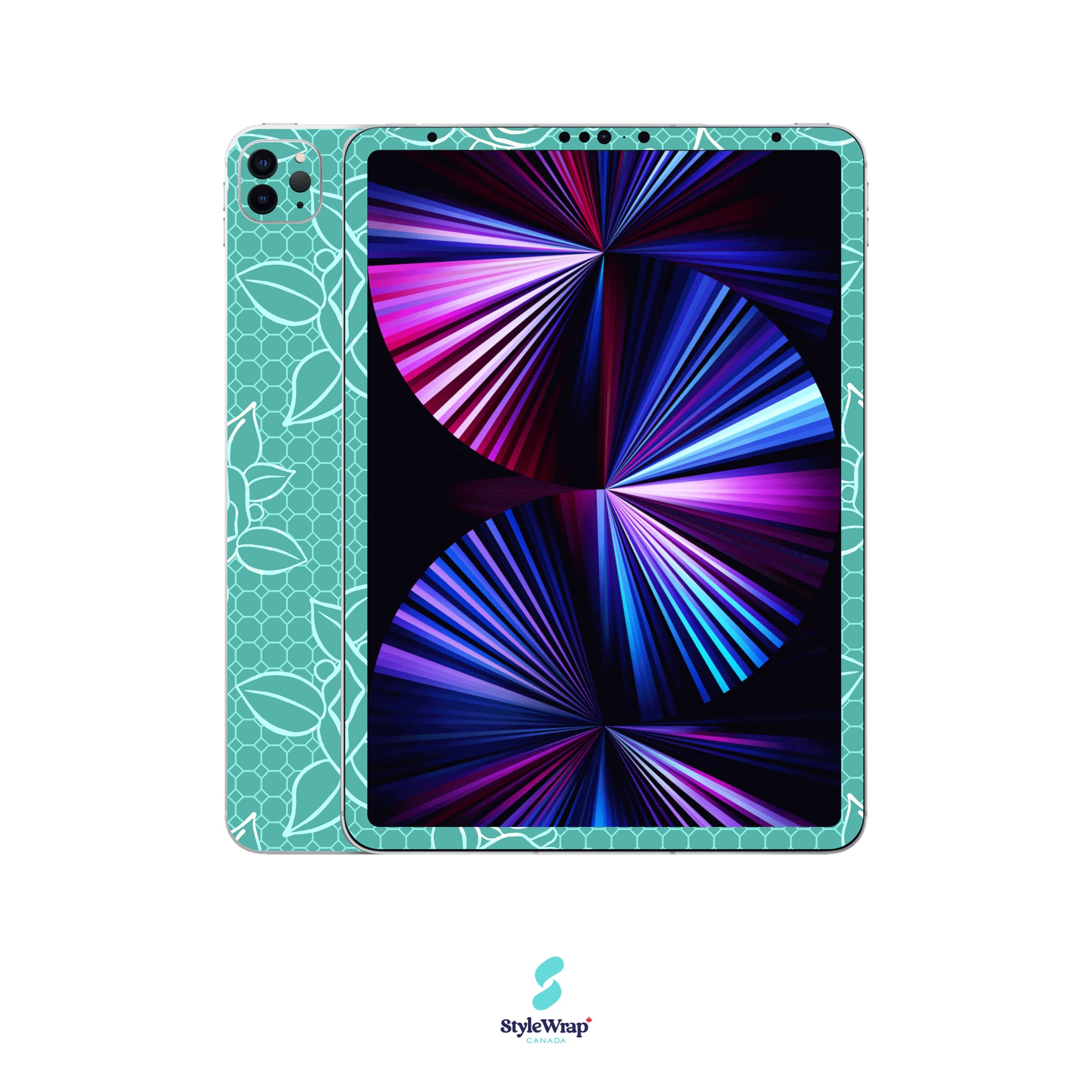 iPad - Teal Floral