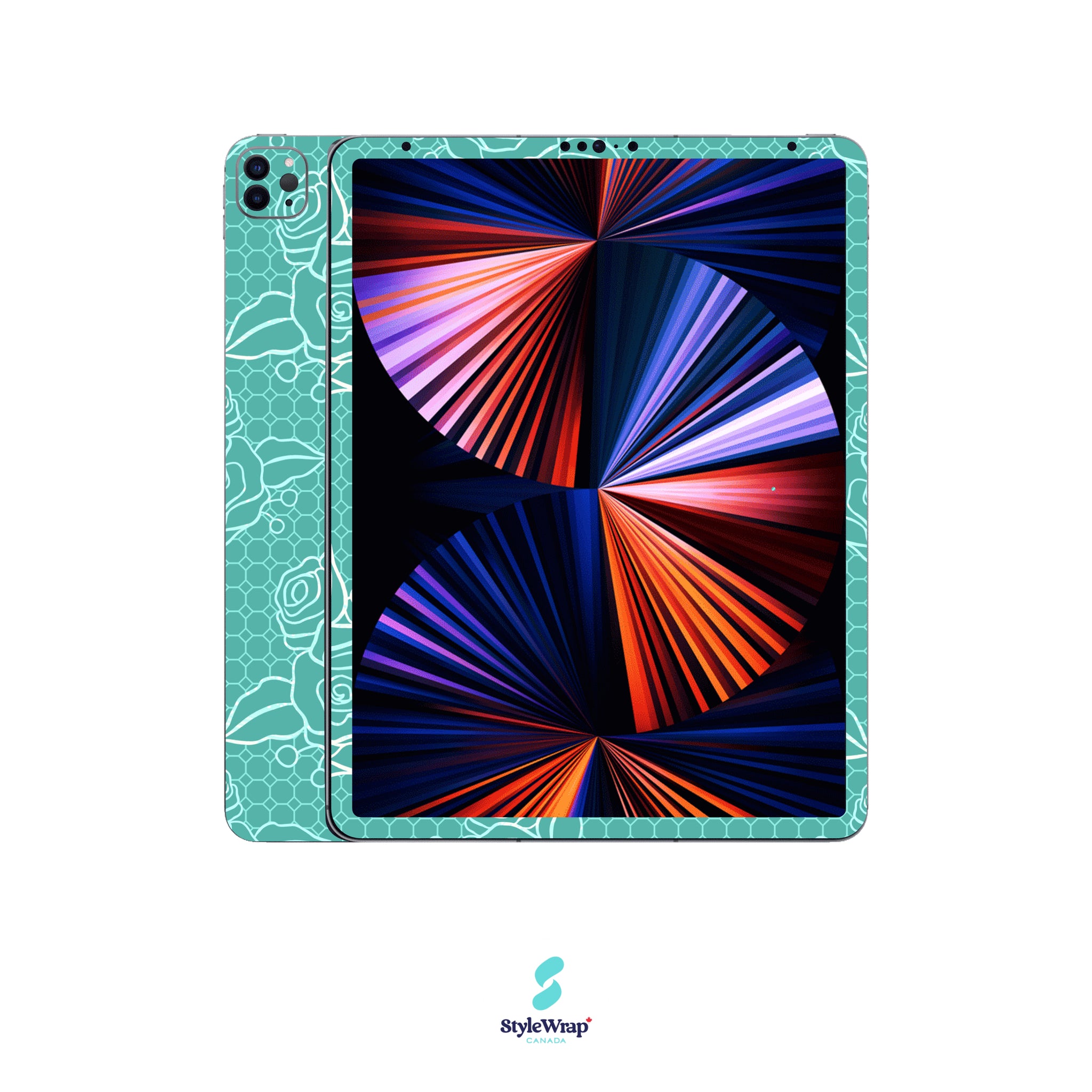 iPad - Teal Floral